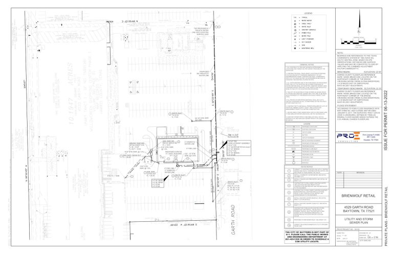 C8 UTILITY AND STORM SEWER PLAN